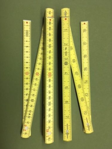 2m Metric/English Folding Fiberglass Rule
